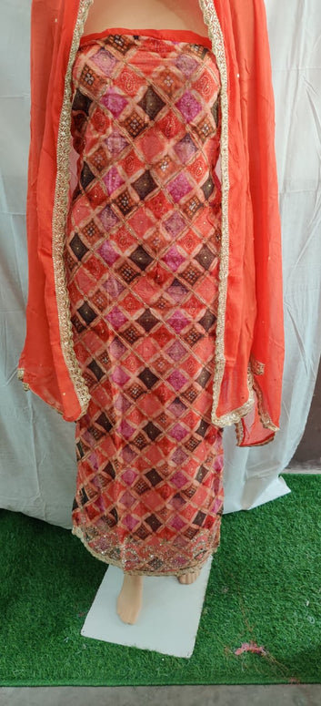 Heavy fancy suit with daman work siffon duptta very nice frbric