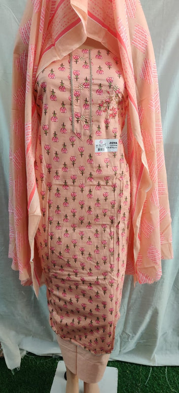 Cemric cotton unstitched suit