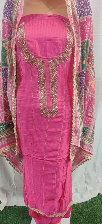 Heavy nack design fancy partywear suit