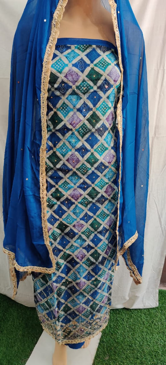 Heavy fancy suit with daman work siffon duptta very nice frbric
