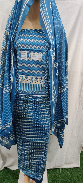 Heavy cotton unstitched cotton suit