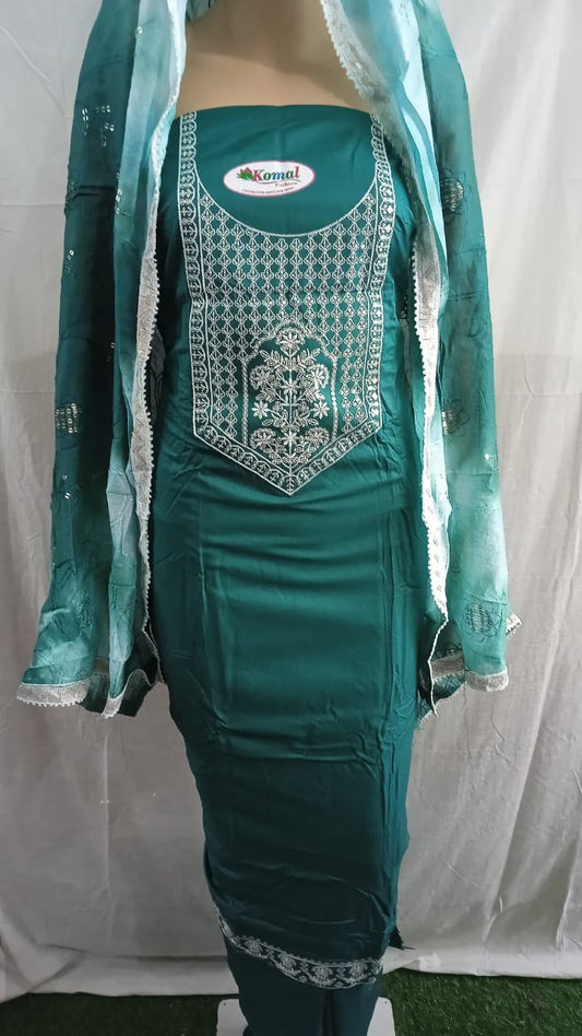 Nack embroidery design jaam cotton febric