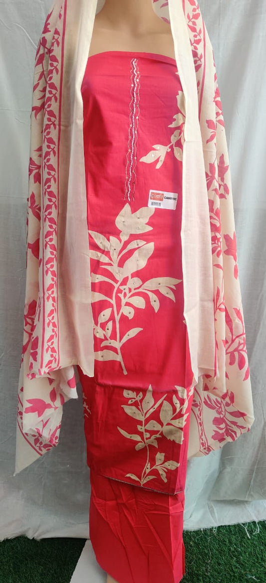 Nack moti work flower print